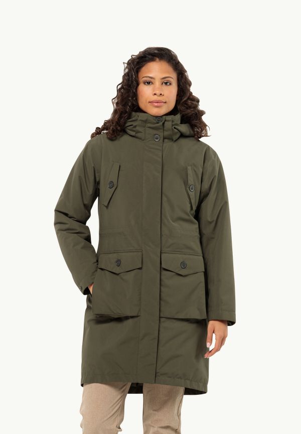 EISWALD PARKA M coat in women 3IN1 1 WOLFSKIN W - JACK - 3 island – moss