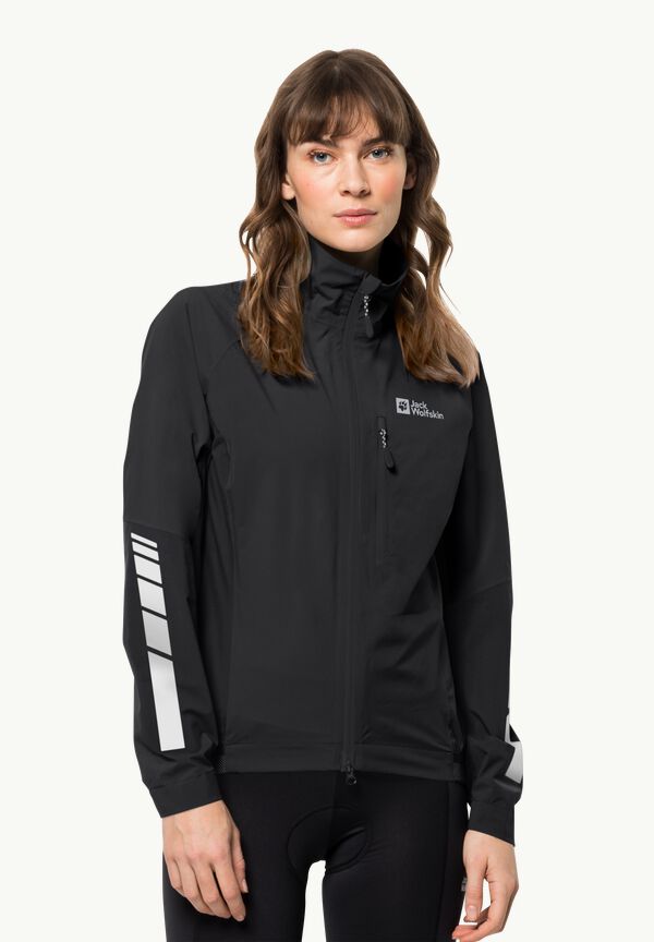 black jacket S women 2.5L rain JACK - WOLFSKIN JKT W - – MOROBBIA Cycling