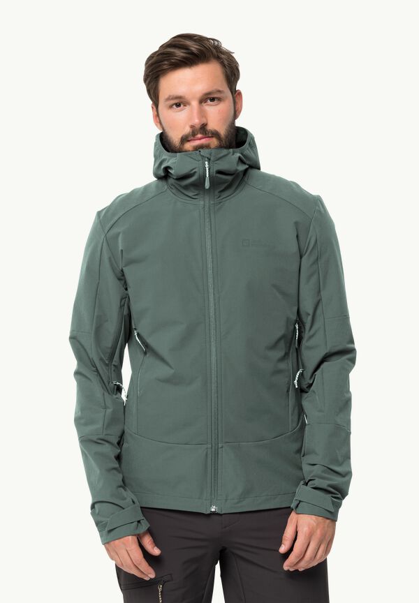 KAMMWEG JKT Trekking WOLFSKIN M – men jacket softshell hedge green - JACK - M