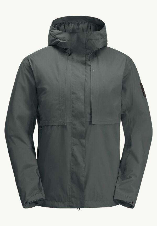 WANDERMOOD JKT W - - Women\'s winter – green slate JACK WOLFSKIN waterproof jacket L