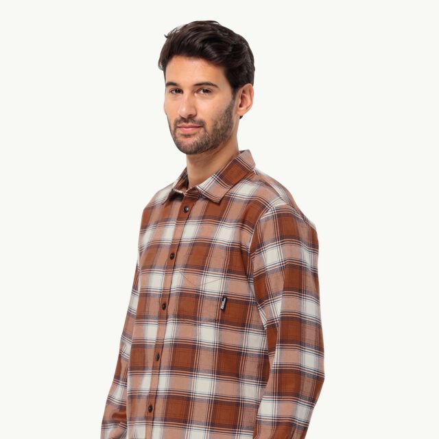 WANDERWEG SHIRT M - - WOLFSKIN carmine flannel JACK shirt – Men\'s 41 M