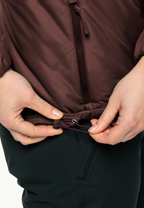 W JACK Women\'s LAPAWA M WOLFSKIN dark INS - – maroon jacket insulating - JKT