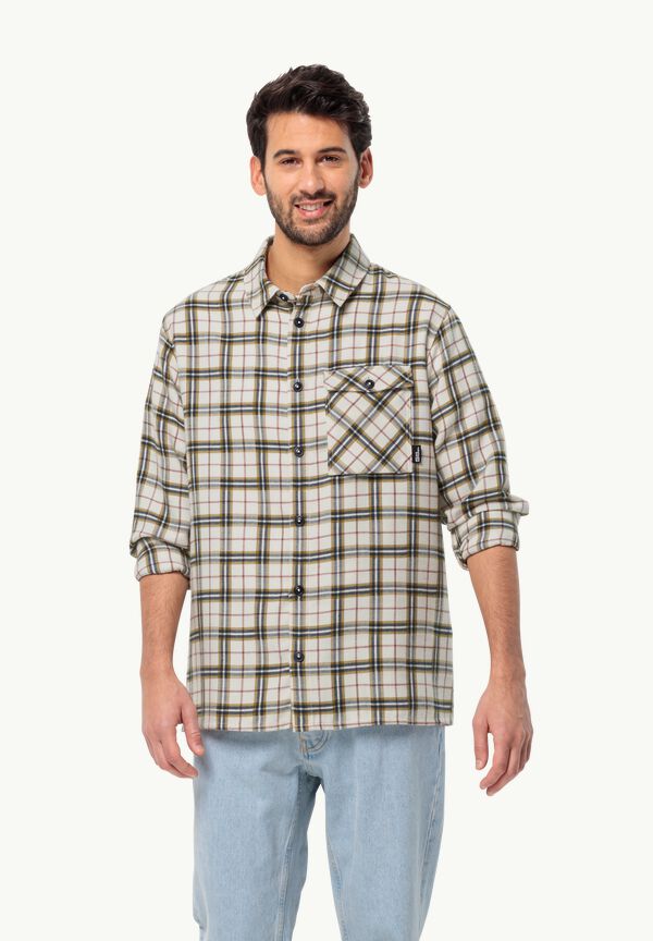 M SHIRT 41 shirt cotton L - white WOLFSKIN - JACK – MORGENLUFT Men\'s flannel