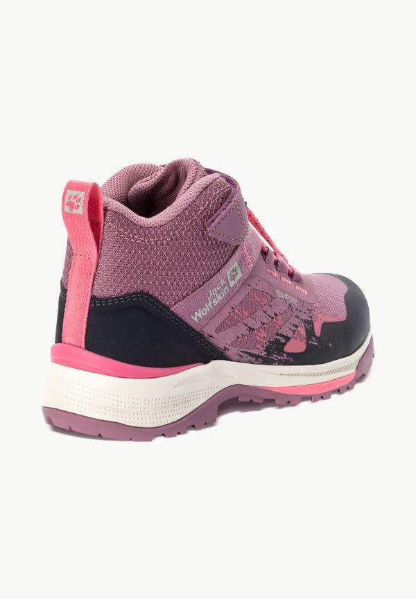 VILLI HIKER TEXAPORE Kids\' mauve - JACK 40 MID K - ash WOLFSKIN outdoor shoes waterproof –