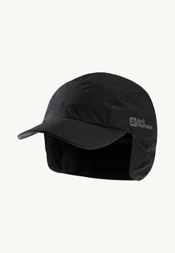 WINTER CAP - black – peaked Waterproof L JACK cap WOLFSKIN 