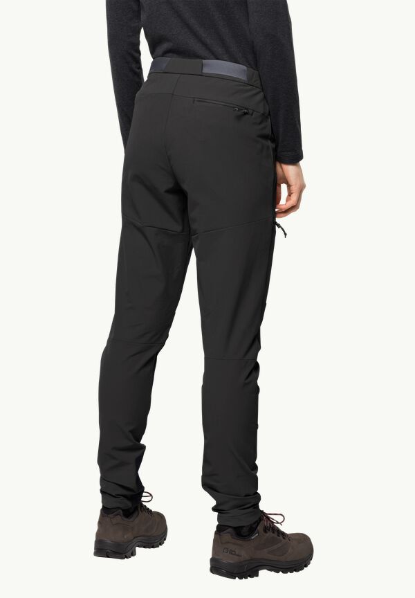 PANTS - - black trousers JACK ZIEGSPITZ Trekking women softshell 42 W WOLFSKIN –