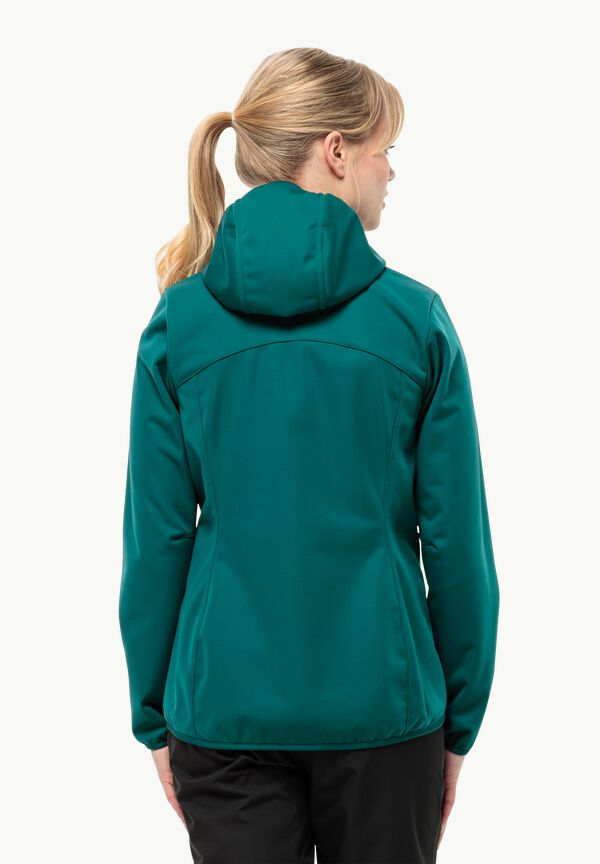 – - - HOODY Women\'s M between-seasons jacket WINDHAIN W JACK sea WOLFSKIN green