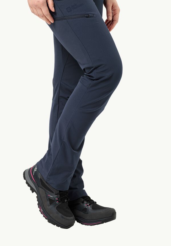 GEIGELSTEIN PANTS W - Women\'s 44 blue night trousers JACK softshell - hiking WOLFSKIN –
