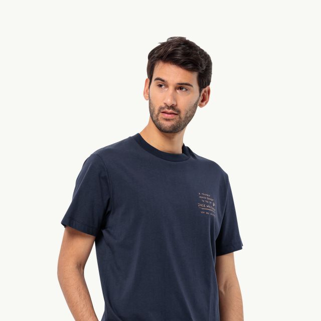 JACK T Men\'s - blue M organic T-shirt night - – JOURNEY WOLFSKIN L cotton