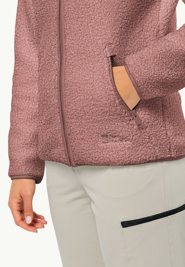 Women\'s W M jacket fleece HIGH CURL JACK - WOLFSKIN - JACKET – afterglow