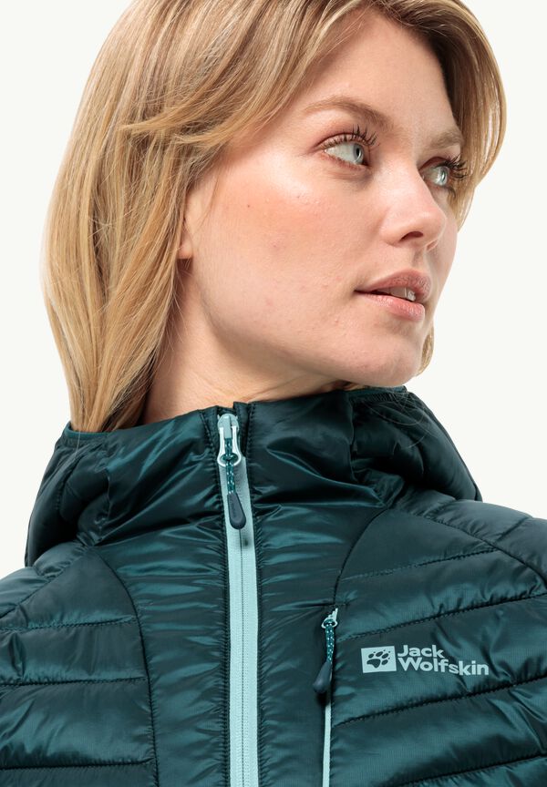 ROUTEBURN PRO INS JKT Women\'s JACK M - green jacket - sea – insulating WOLFSKIN W