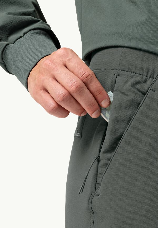 WANDERMOOD PANTS M - slate green – - Hiking trousers men 50 JACK WOLFSKIN