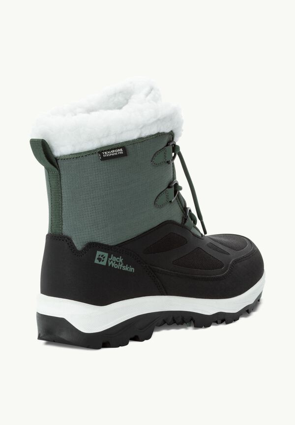 Kids\' TEXAPORE boots waterproof slate green XT 32 K – JACK - SHELL VOJO winter - MID WOLFSKIN