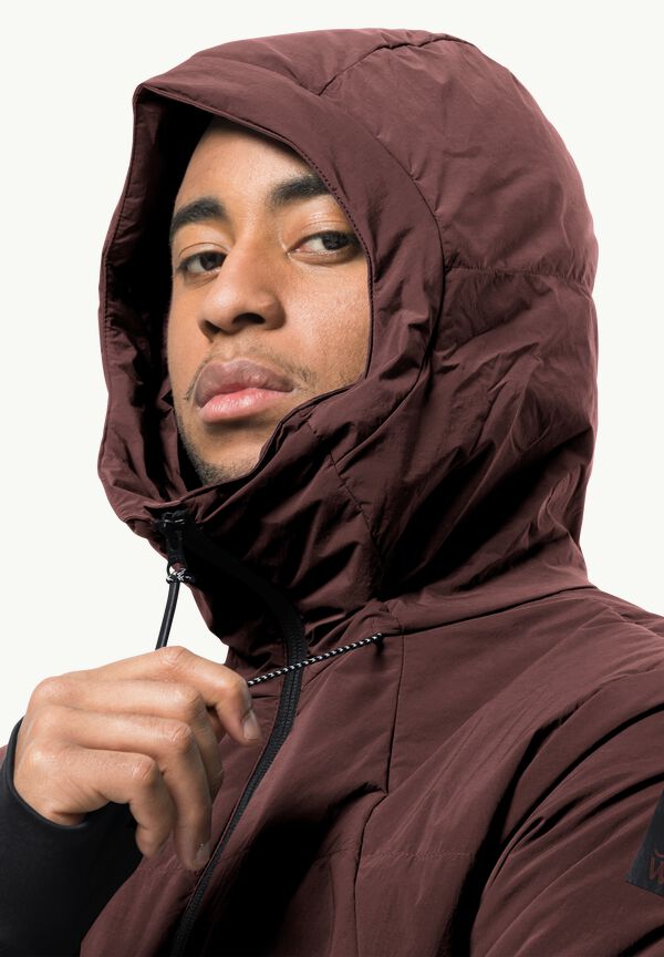 BIKE JACK Men\'s maroon M - dark COMMUTE – WOLFSKIN L JKT jacket insulating - INS