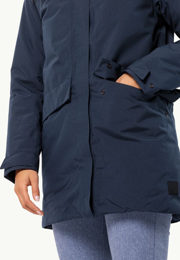 TEMPELHOF COAT coat - - winter night JACK Women\'s waterproof W blue XS WOLFSKIN –