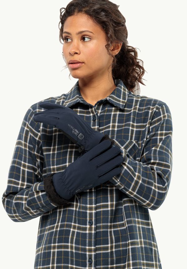 HIGHLOFT GLOVE WOMEN – - - gloves L JACK Women\'s WOLFSKIN blue night windproof