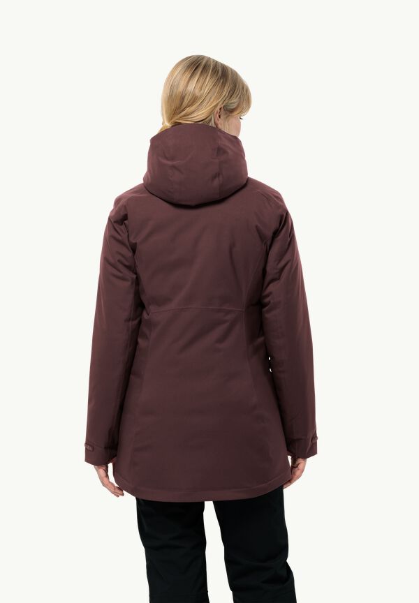 JKT dark Women\'s - jacket – INS waterproof M JACK STIRNBERG winter - W WOLFSKIN maroon
