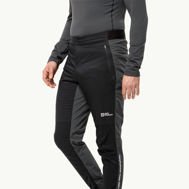 MOROBBIA ALPHA PANTS - - M trousers men – Breathable black WOLFSKIN JACK cycling M