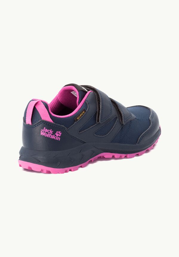 blue JACK K waterproof TEXAPORE 34 Kids\' shoes - / WOLFSKIN WOODLAND hiking - VC – LOW pink