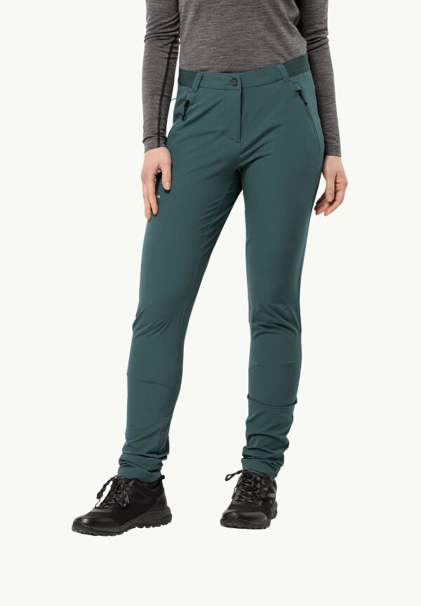 GEIGELSTEIN SLIM PANTS W - sea – trousers softshell JACK - green WOLFSKIN hiking 44 Women\'s
