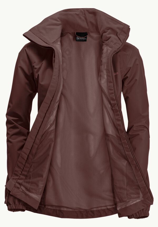STORMY POINT 2L – jacket WOLFSKIN dark JKT S maroon - Women\'s - W JACK rain