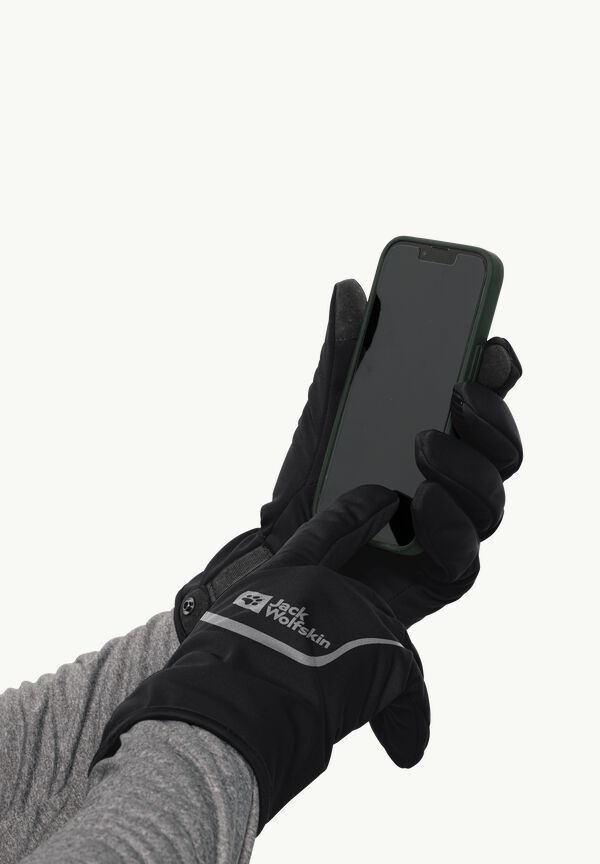 MOROBBIA black LIGHT GLOVE Cycling - JACK – WOLFSKIN - XL gloves