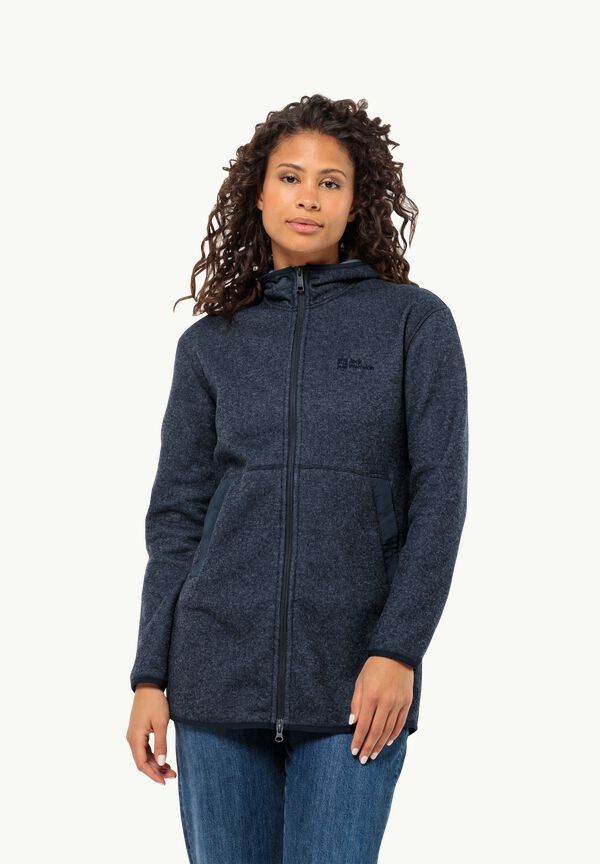 W blue night - TANNENSPUR - JACK COAT Women\'s fleece XL – coat WOLFSKIN