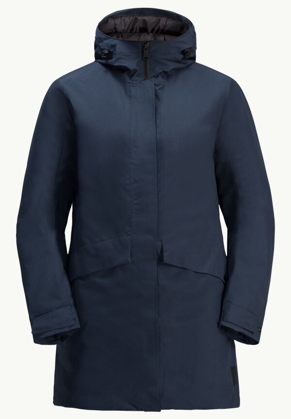 TEMPELHOF COAT - - blue JACK – XS night Women\'s WOLFSKIN waterproof W winter coat