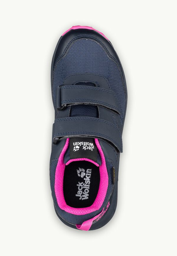 TEXAPORE K - LOW pink blue WOODLAND - waterproof Kids\' 34 hiking JACK – shoes VC WOLFSKIN /