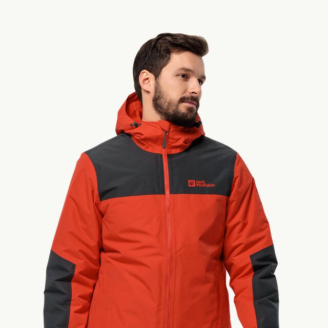 JASPER INS JKT strong red winter - Men\'s M – waterproof WOLFSKIN JACK jacket - XL