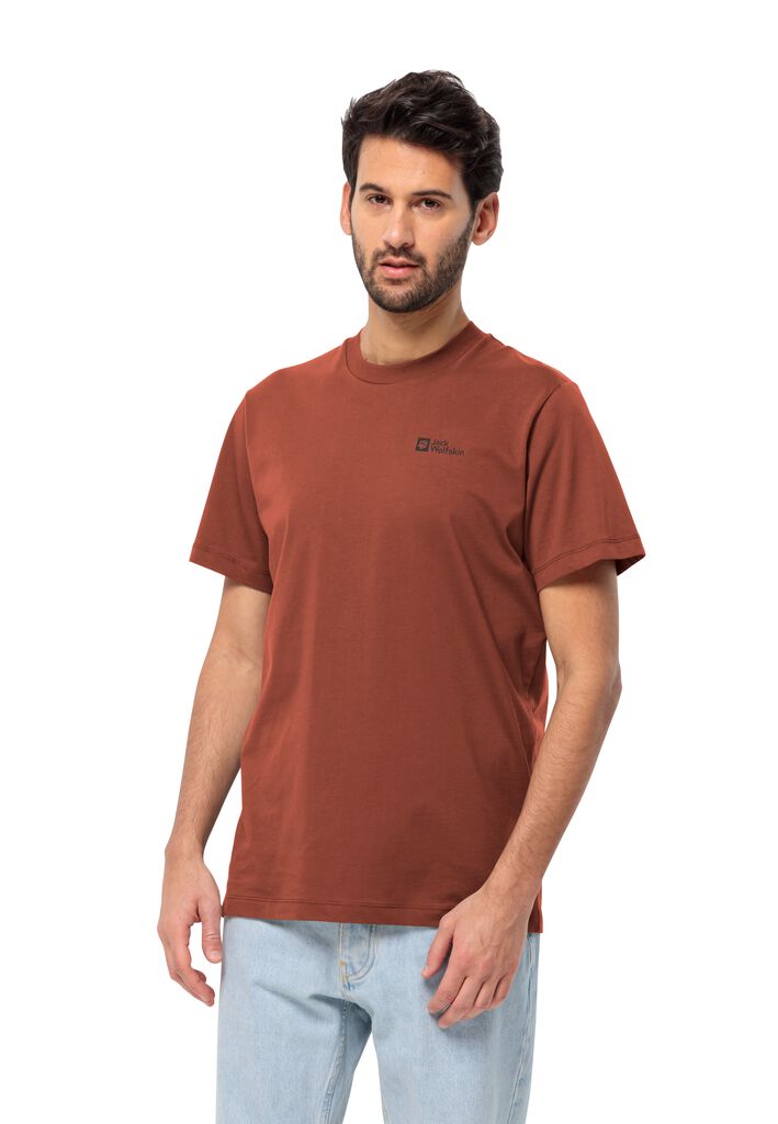 ESSENTIAL T T-shirt organic M – JACK - carmine - M cotton WOLFSKIN Men\'s
