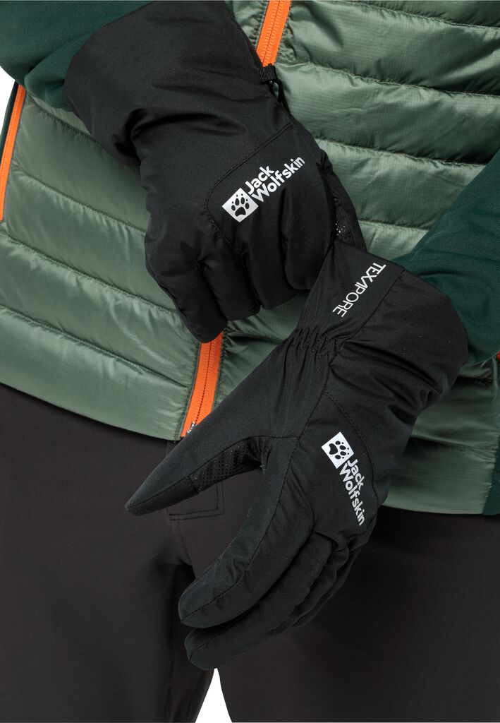 WINTER BASIC - WOLFSKIN GLOVE M - – Waterproof black JACK gloves