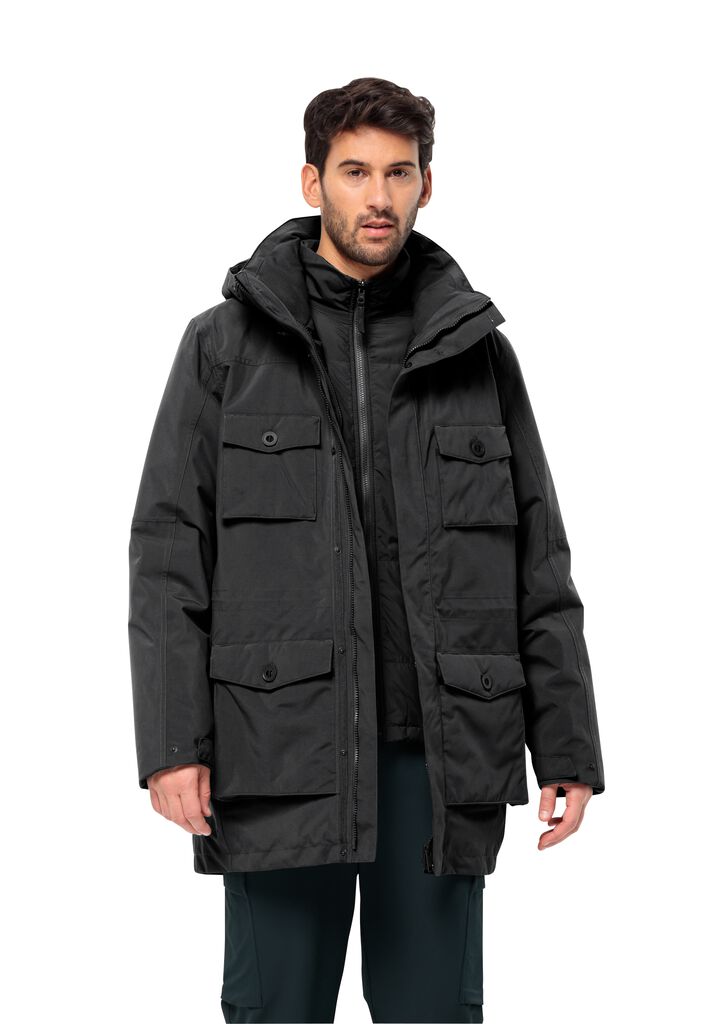 M black - 3IN1 JACK jacket EISWALD WOLFSKIN – PARKA 3-in-1 M Men\'s -