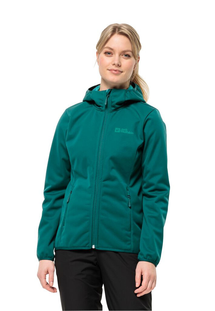 WINDHAIN HOODY W - sea WOLFSKIN jacket JACK - Women\'s – M green between-seasons