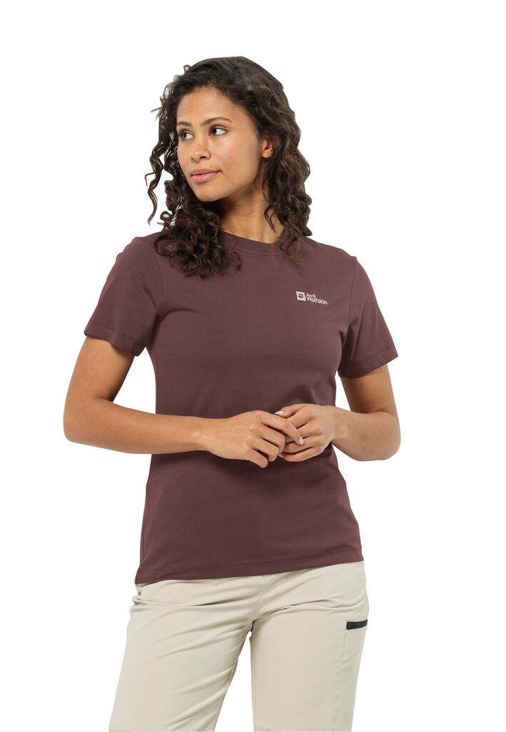 ESSENTIAL T W - JACK T-shirt – Women\'s organic WOLFSKIN XS cotton - boysenberry