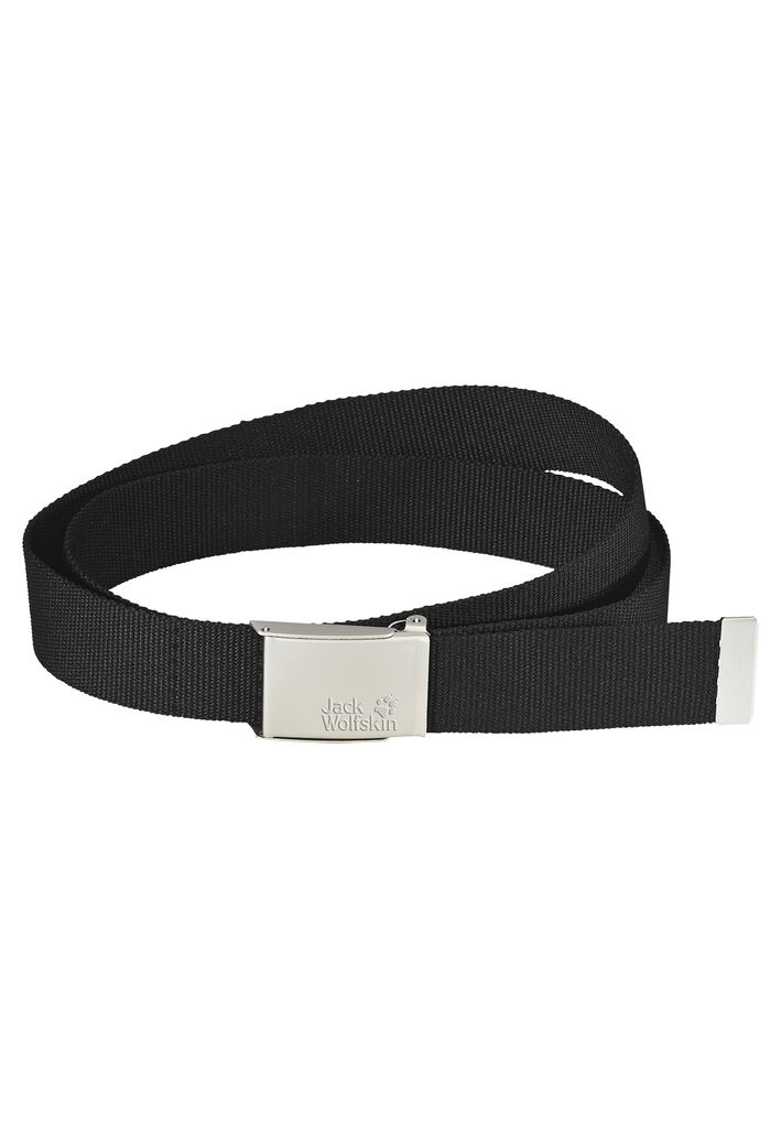 black – SIZE with buckle - WEBBING BELT JACK metal WIDE Belt - ONE WOLFSKIN