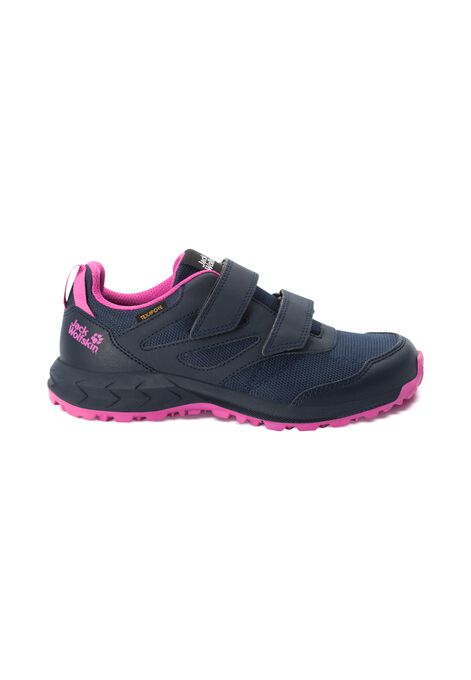 TEXAPORE VC - waterproof hiking LOW WOLFSKIN - – / Kids\' WOODLAND shoes JACK pink blue 34 K