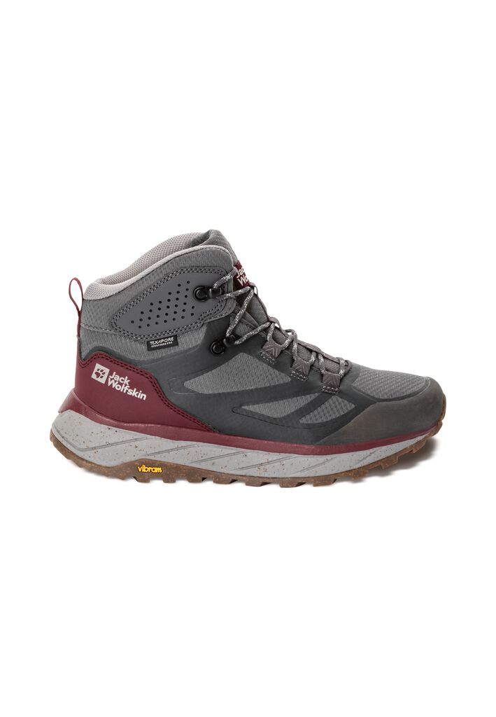 MID maroon 42 hiking shoes dark TERRAVENTURE W – - waterproof Women\'s - WOLFSKIN TEXAPORE JACK